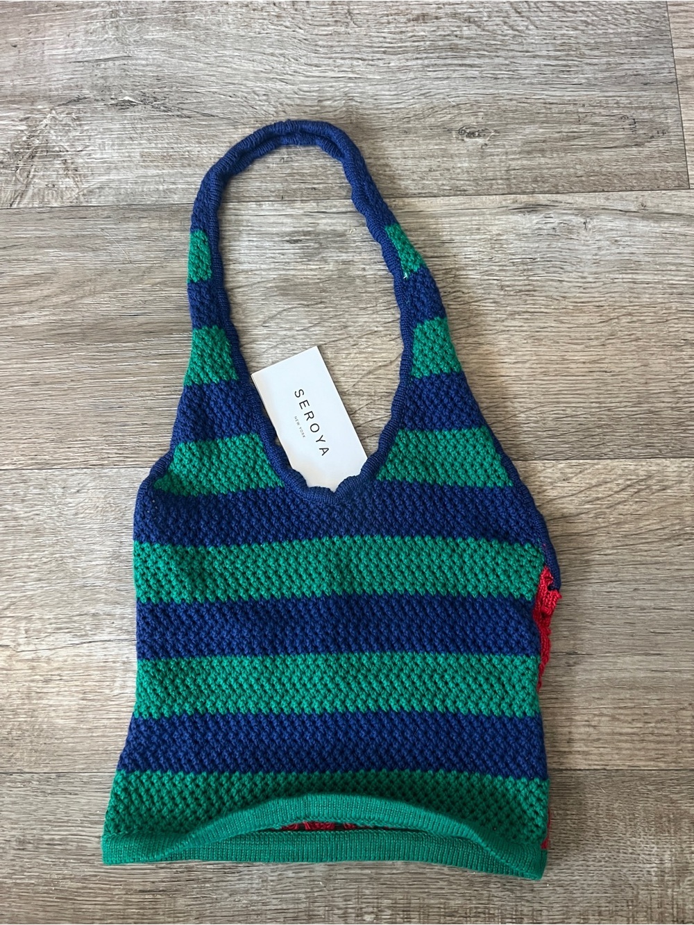 Seroya Skyla Crochet Top in Blue and Green - Picture 6 of 6
